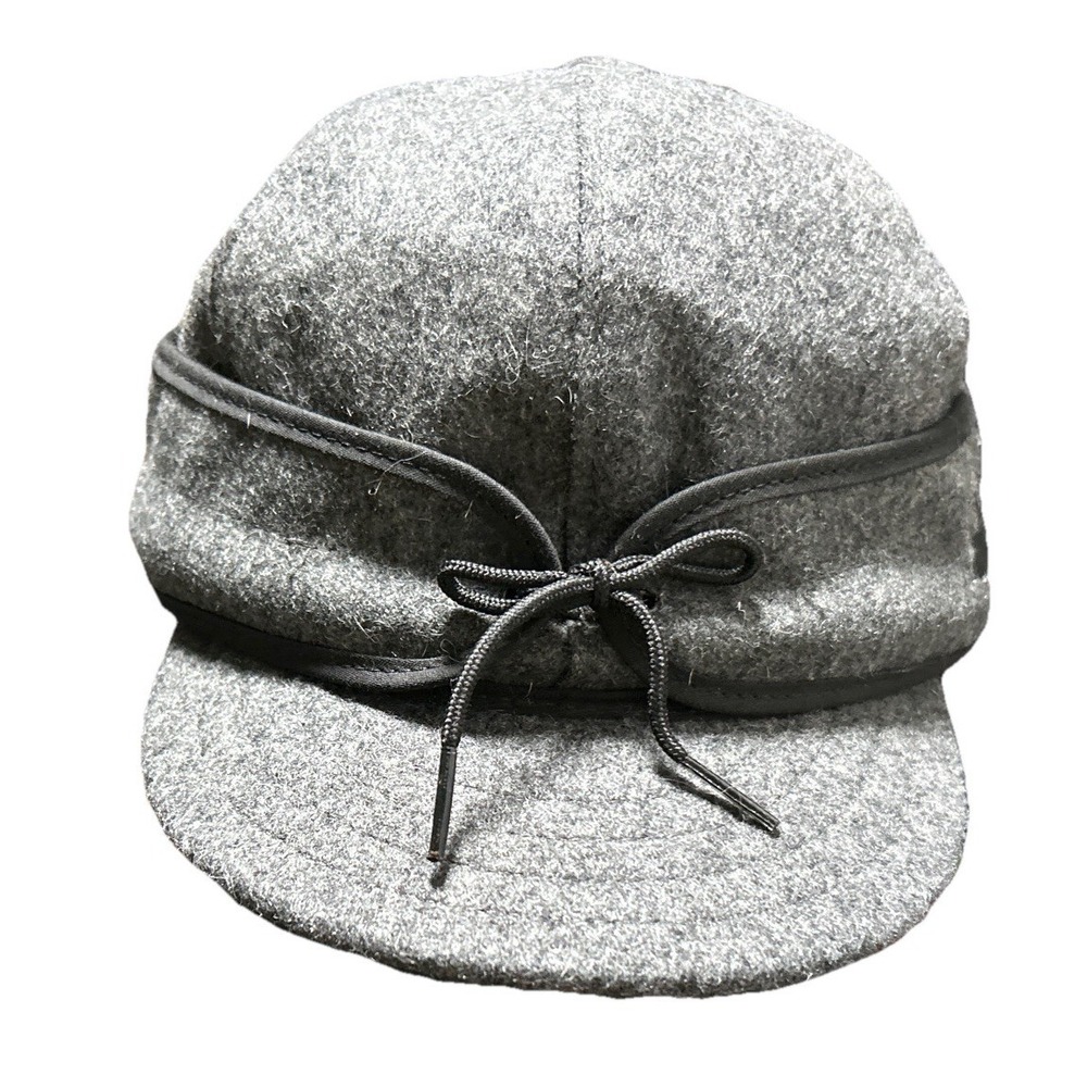 Stormy Kromer Wool Cap Size 7 3/8 Wool Blend Gray Made In USA Hunting